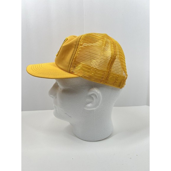 VTG NOS CAT Diesel Power Patch Yellow Snapback Trucker Hat Cap Louisville MFG CO - Picture 5 of 7